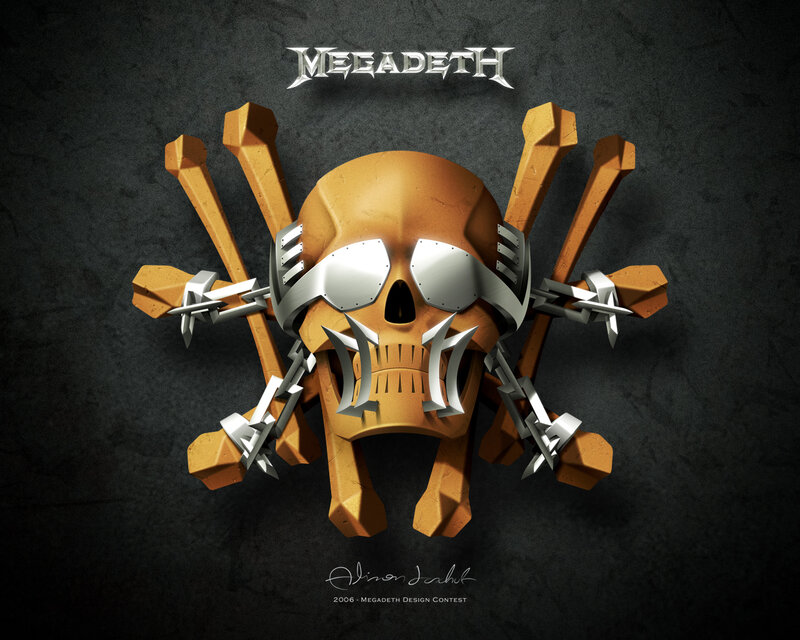 Megadeth skull logo design
