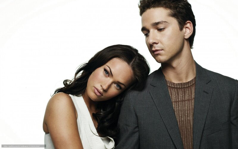 Megan Fox and Shia LaBeouf portrait