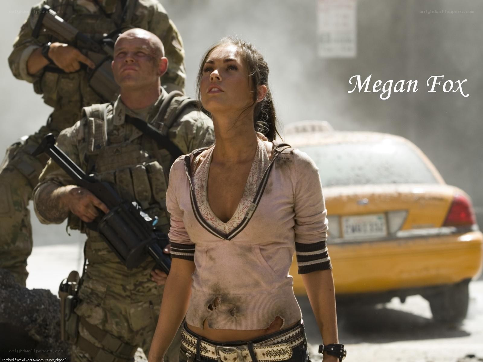 Megan Fox in action scene
