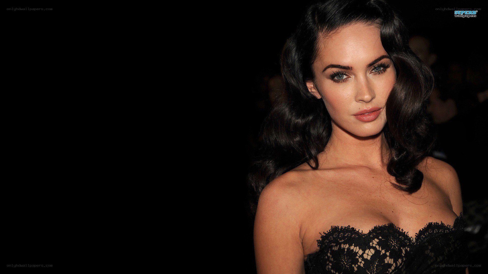 Megan Fox in black lace