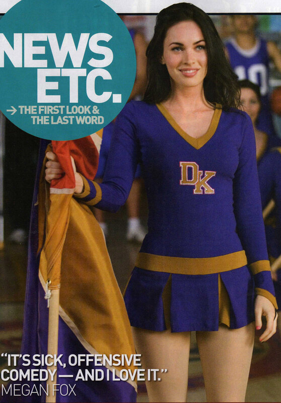 Megan Fox in cheerleader outfit
