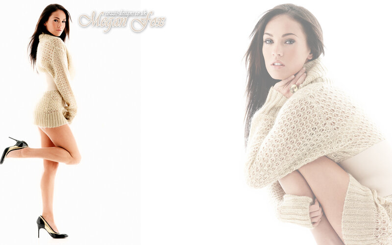 Megan Fox in knitwear