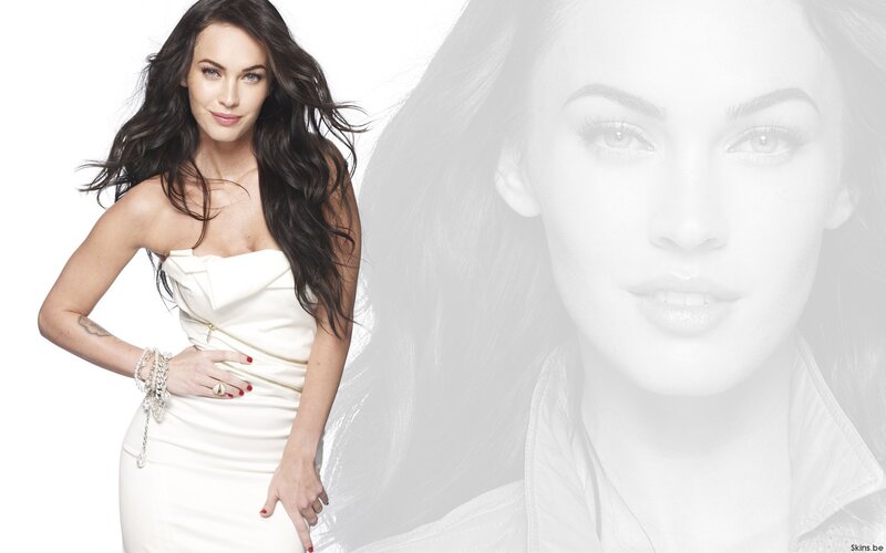 Megan Fox in white dress