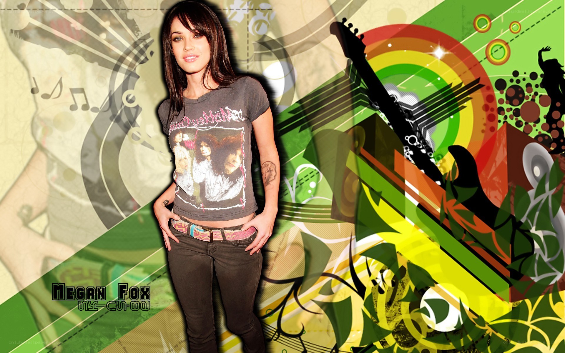 Megan Fox music wallpaper