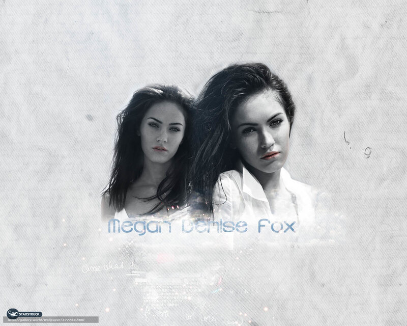 Megan Fox portrait wallpaper