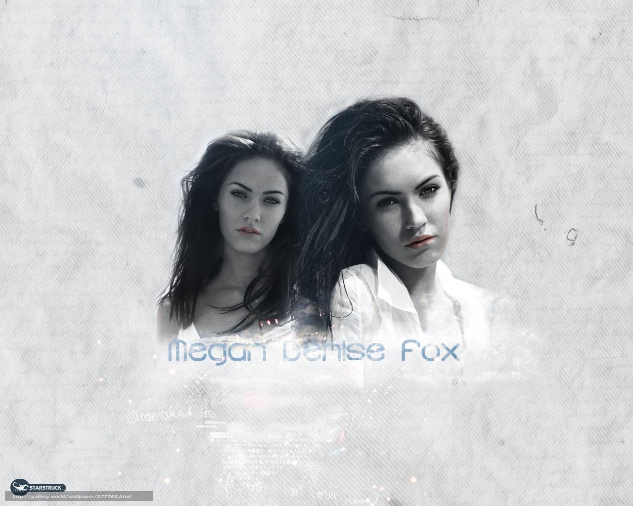Megan Fox portrait wallpaper