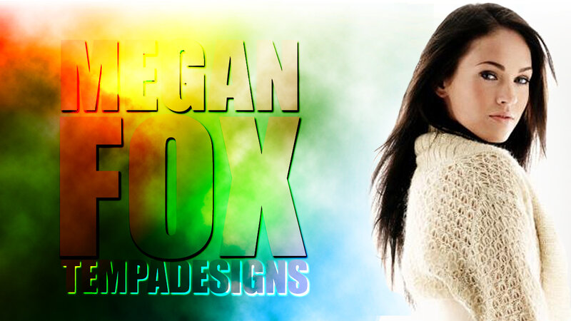 Megan Fox promotional graphic