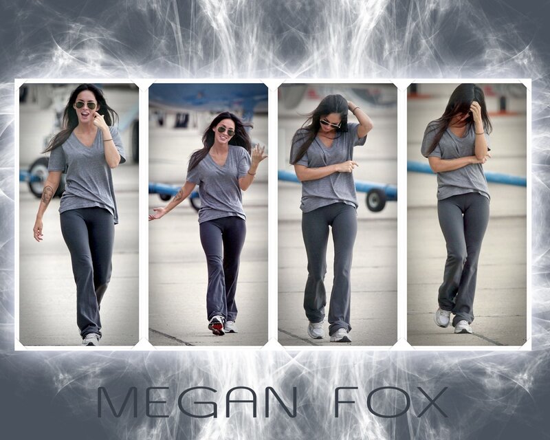 Megan Fox walking at airport