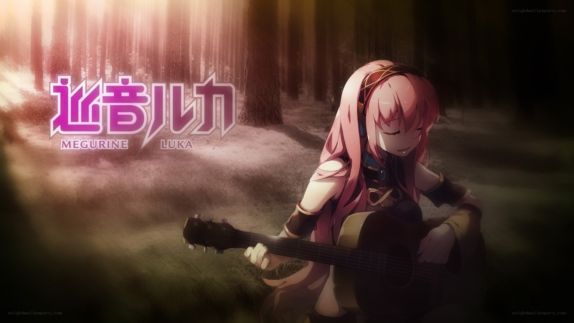 Megurine Luka in the forest