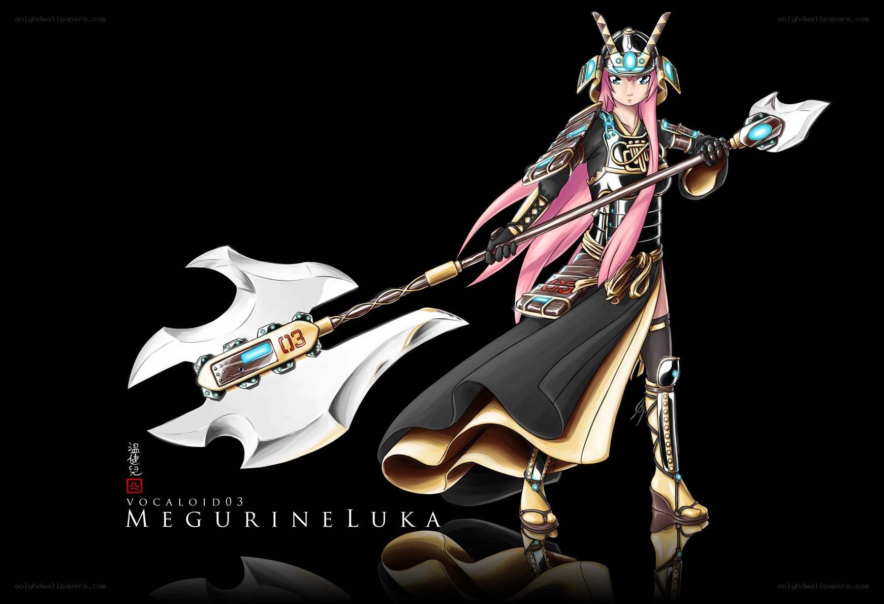 Megurine Luka warrior character