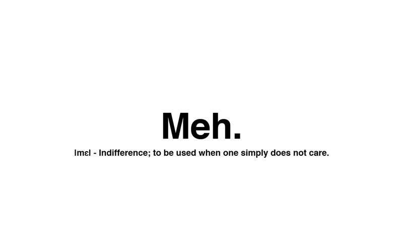 Meh definition image