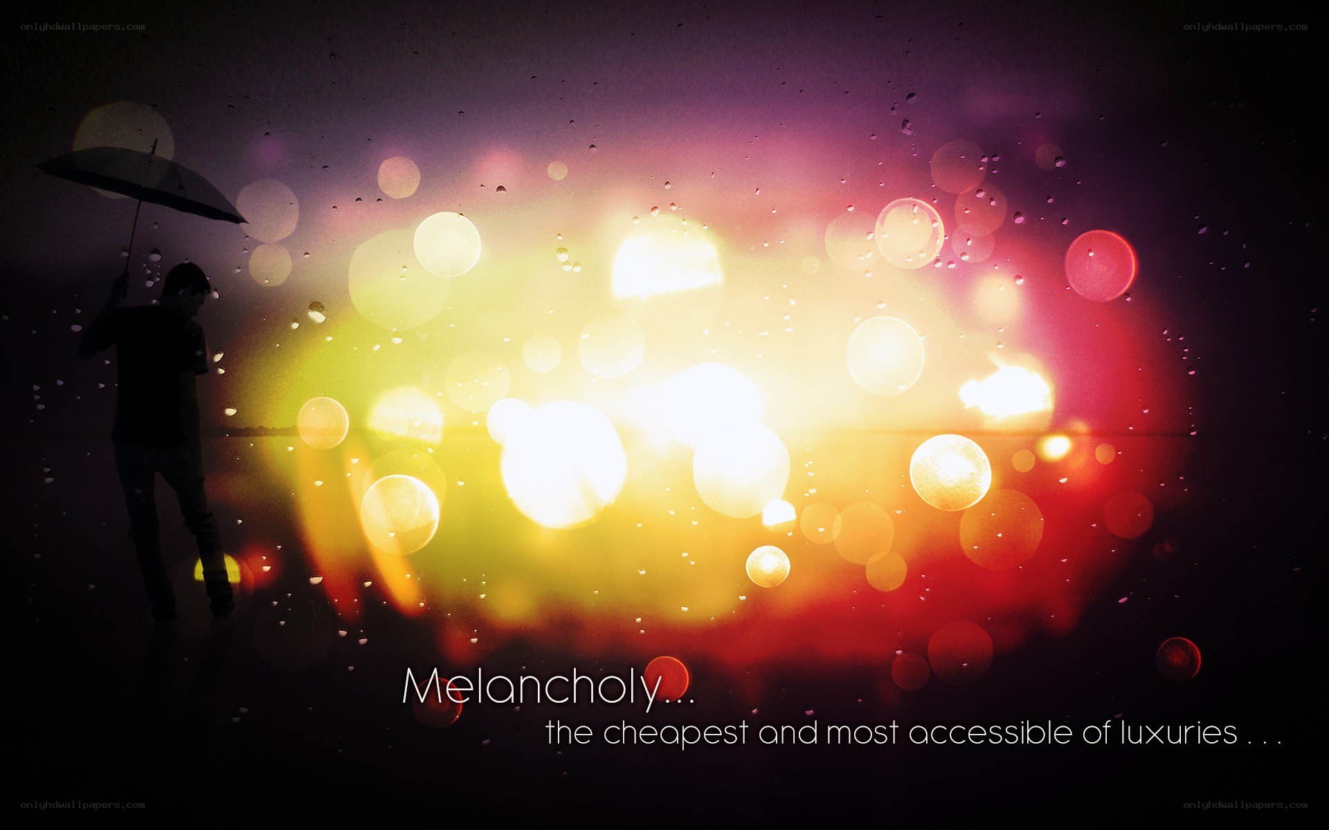 melancholy under the rain