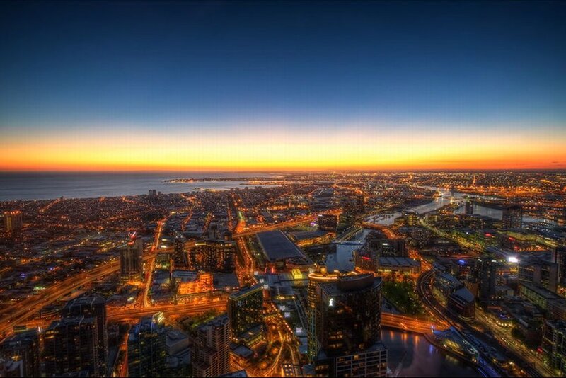 Melbourne Cityscape at Dusk