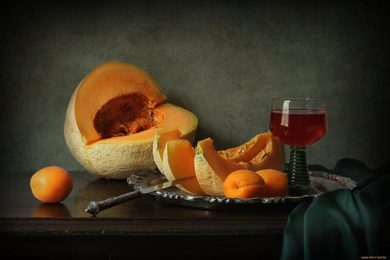 Melon and Apricots
