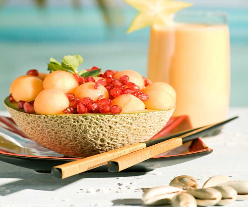Melon Fruit Salad — Orange