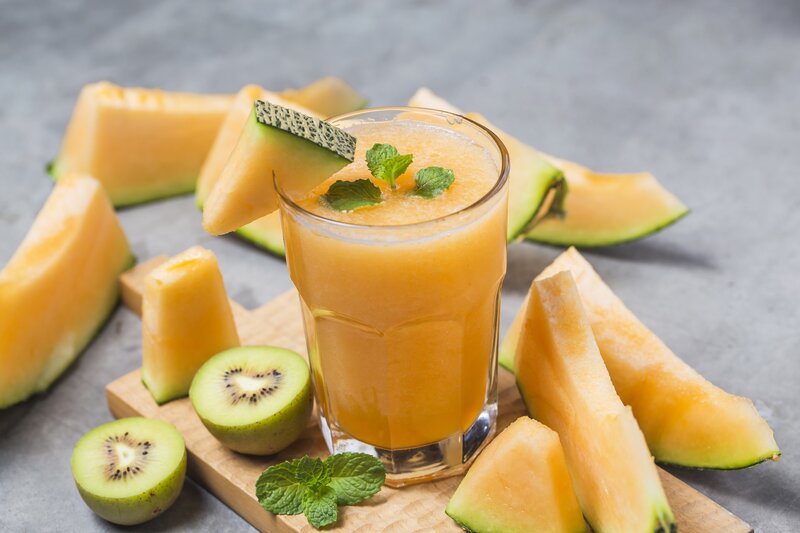 Melon Smoothie in Glass