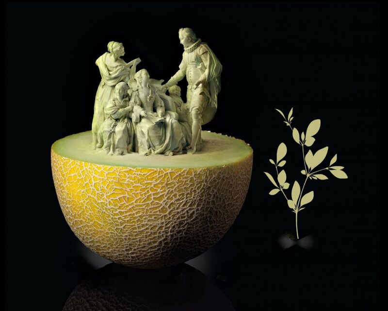 Melon with Sculpture