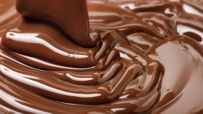 Melted Chocolate Pouring — Brown