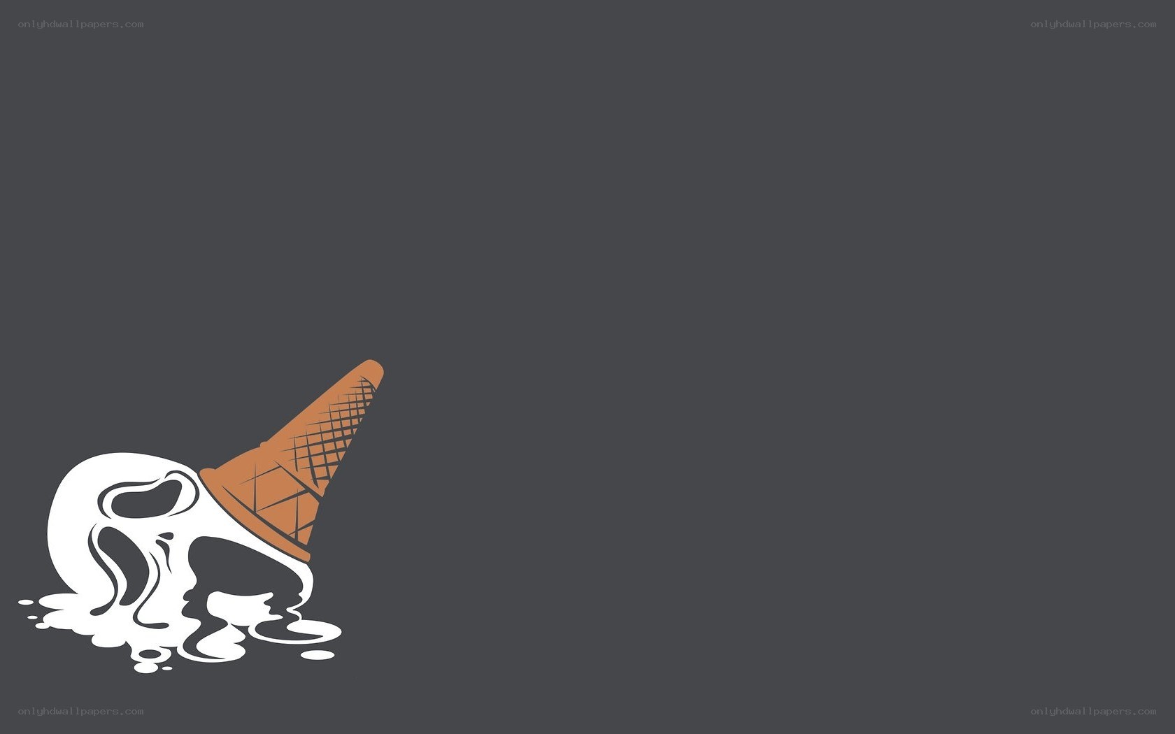 melted ice cream cone