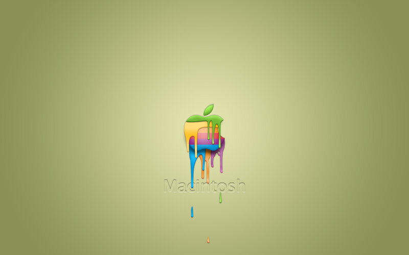 Melting Apple Logo