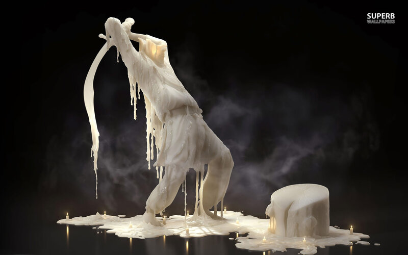 Melting Candle Figure