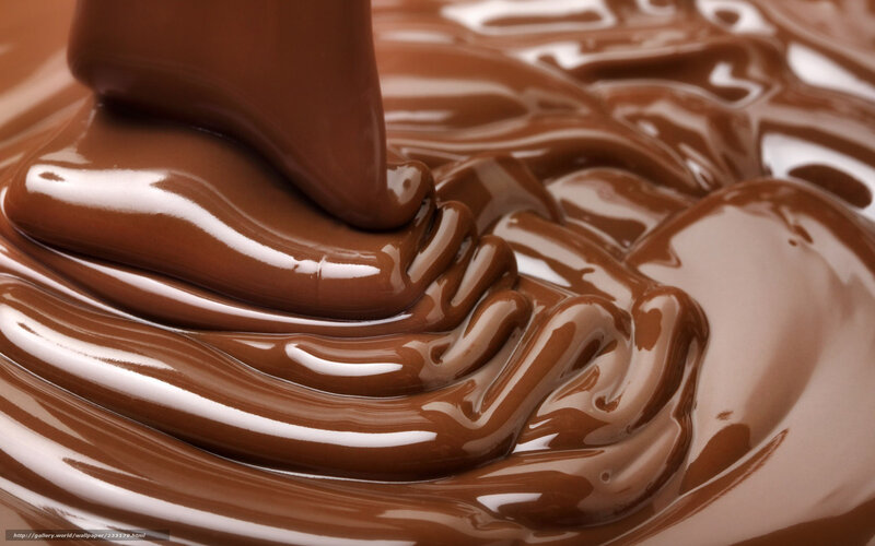 Melting Chocolate — Brown, Rich, Photograph