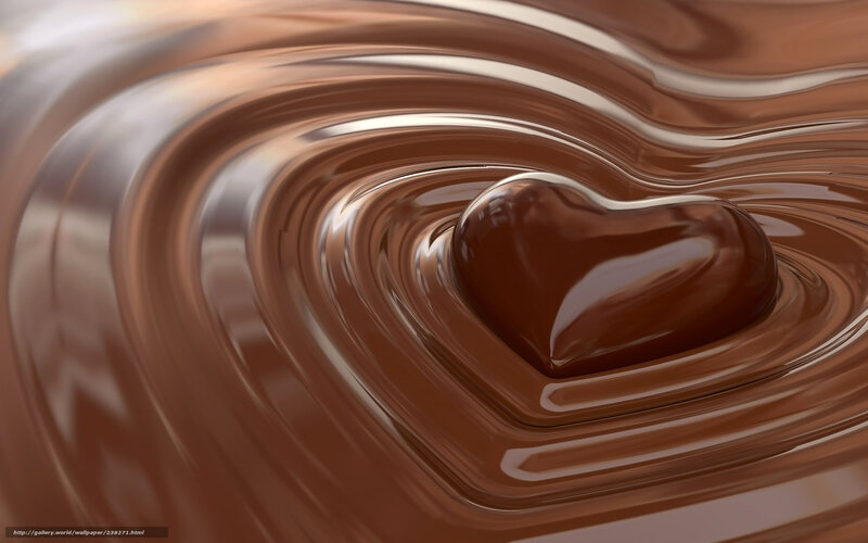 melting chocolate heart