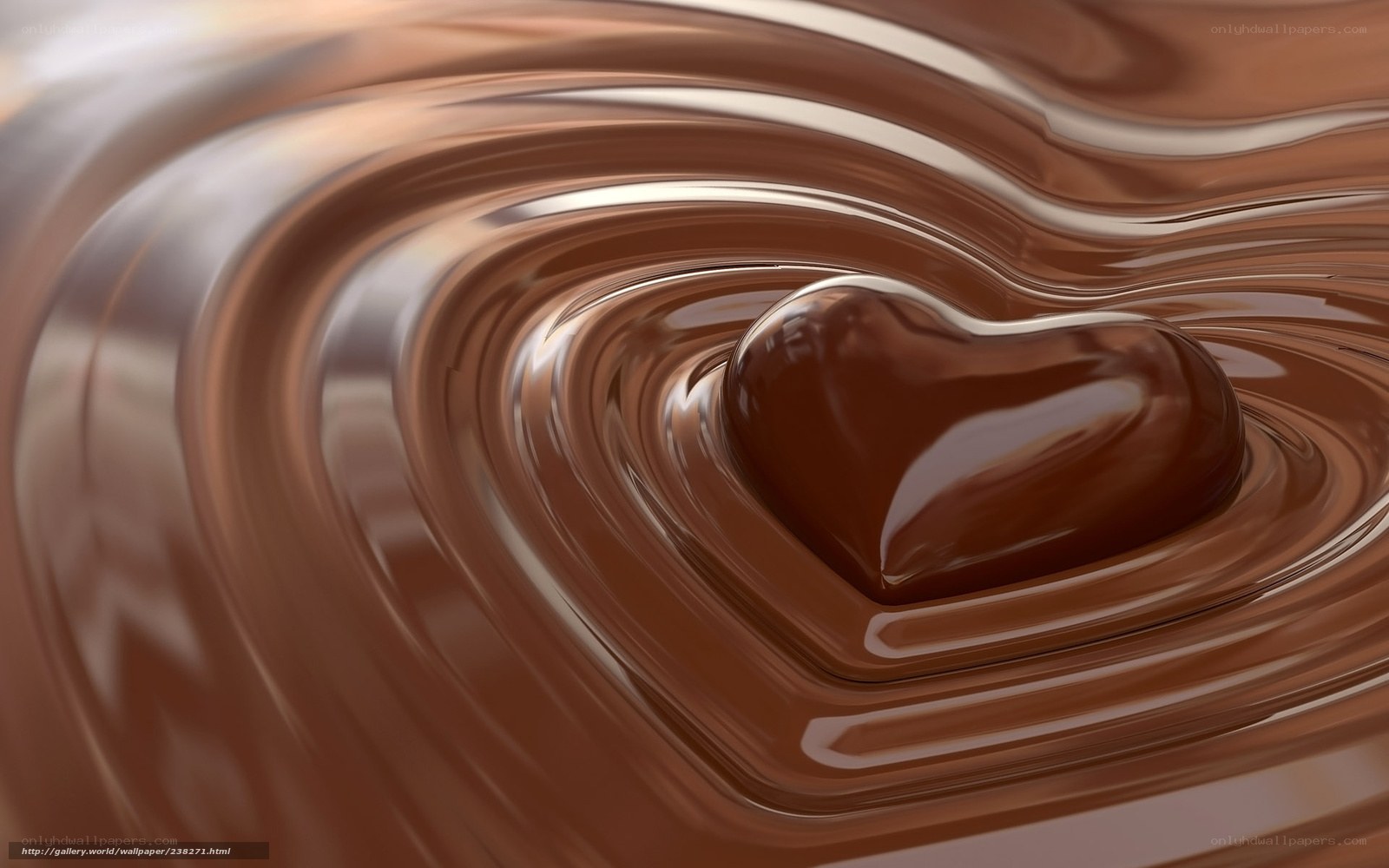 melting chocolate heart