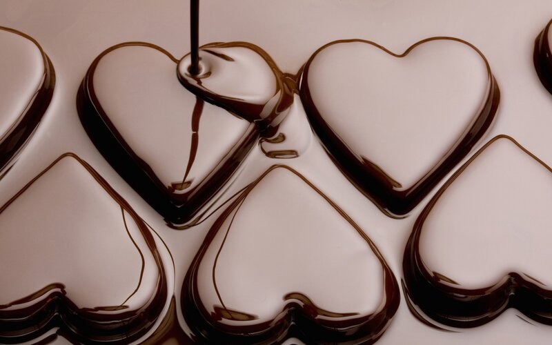 Melting Chocolate Hearts