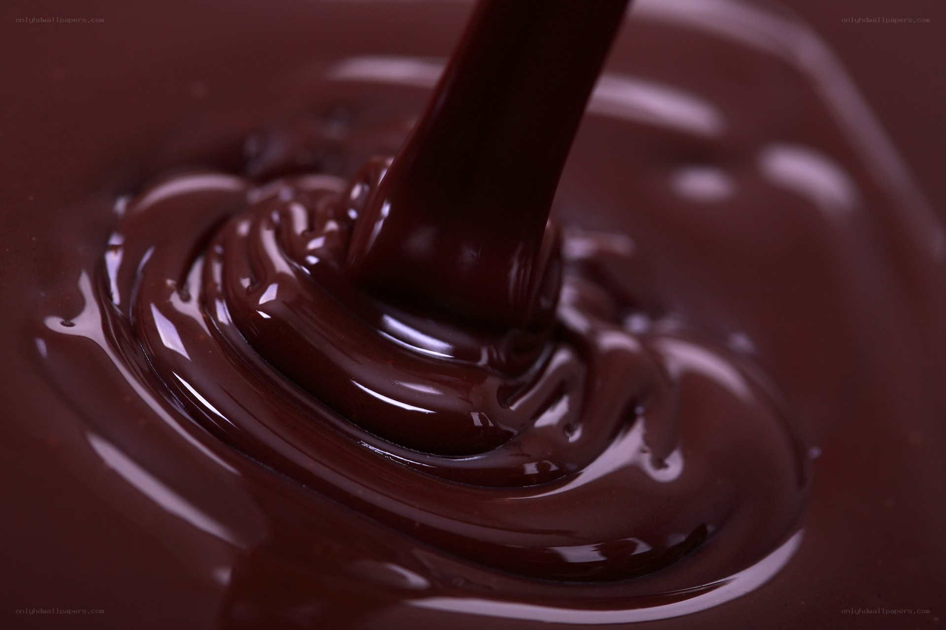 melting chocolate swirl