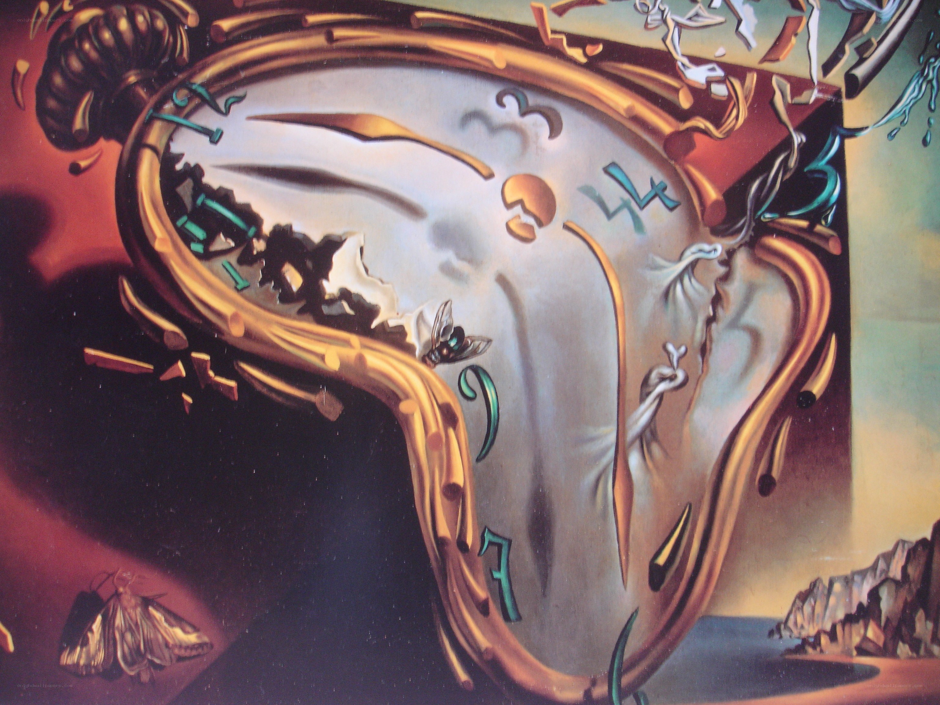 Melting clock surrealism