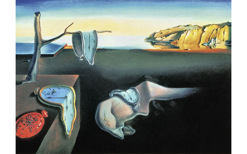Melting Clocks Landscape — Blue