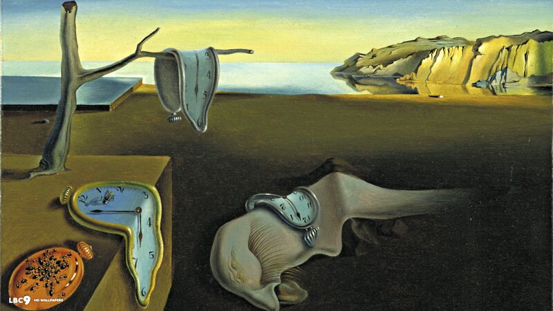 Melting Clocks Landscape — Yellow