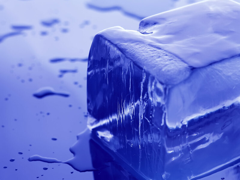Melting Ice Cube — Blue