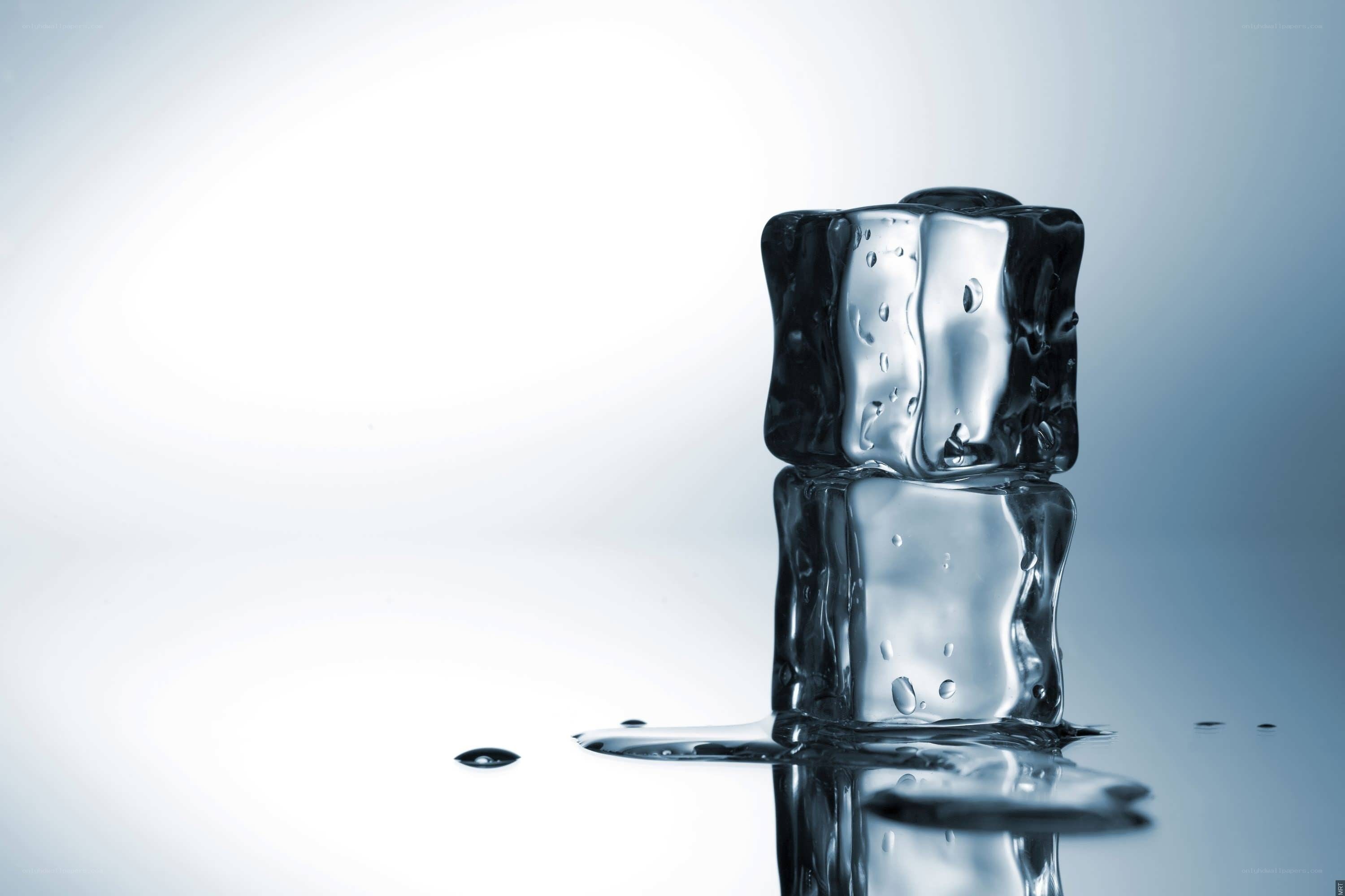 melting ice cubes