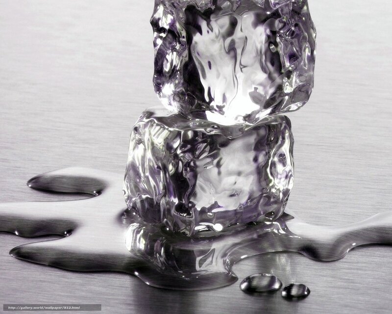 melting ice cubes