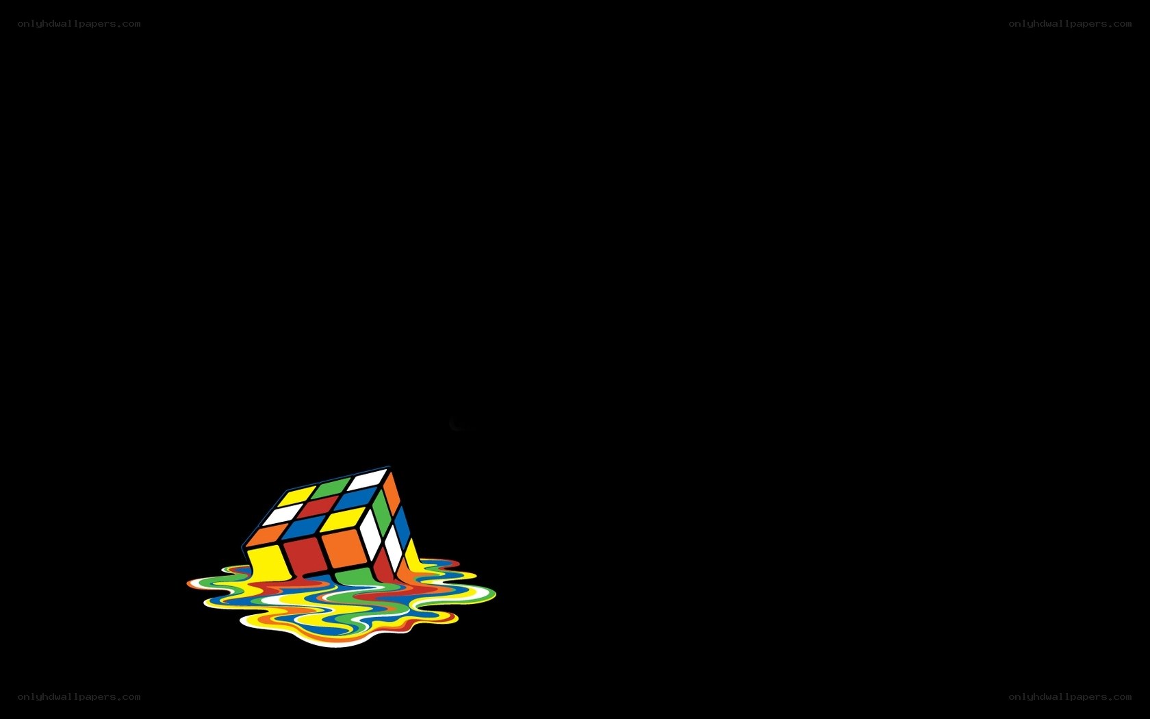melting rubik's cube