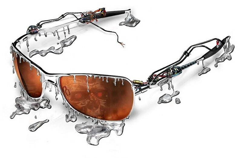 melting sunglasses with electronics