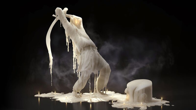Melting Wax Figure