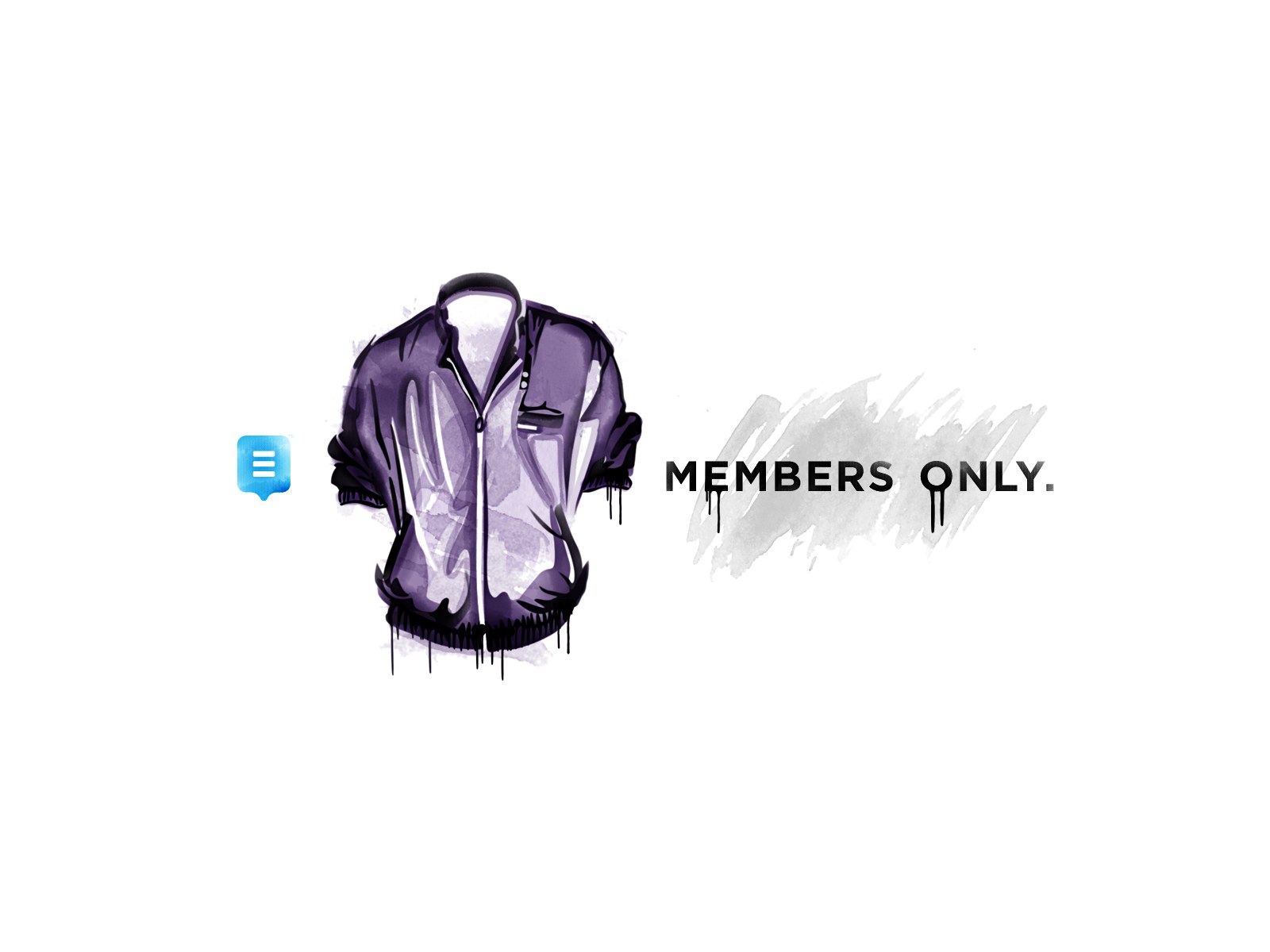 Members Only jacket illustration
