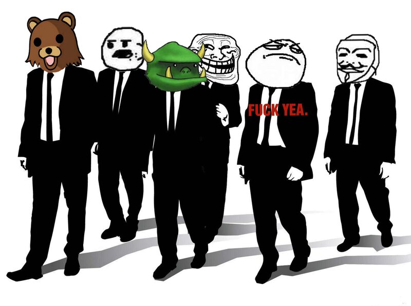 meme characters in suits