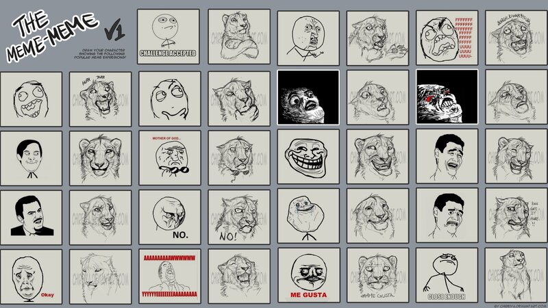 Meme Grid with Lion