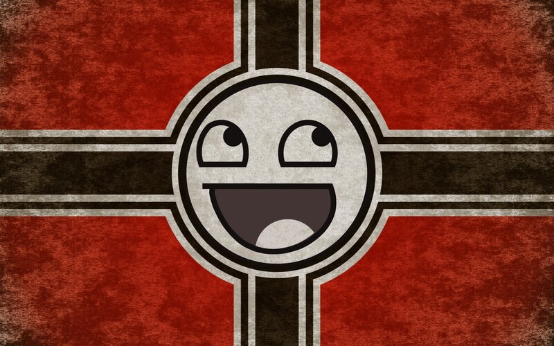 meme on flag background