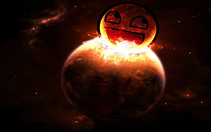 Meme planet explosion
