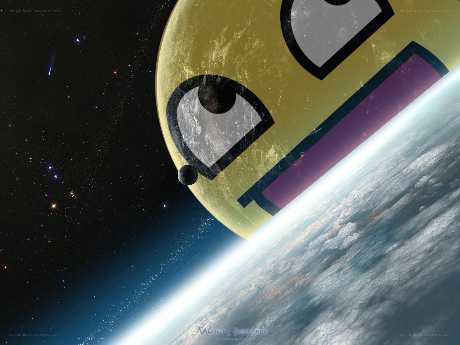 Meme planet over Earth