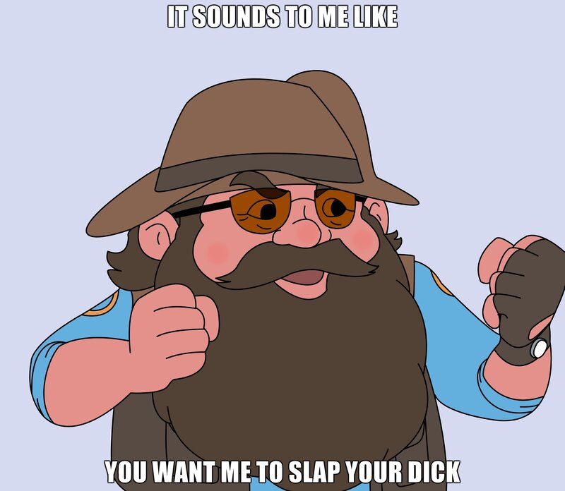 meme with bearded man