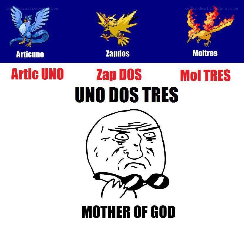 Meme with Pokémon and Uno