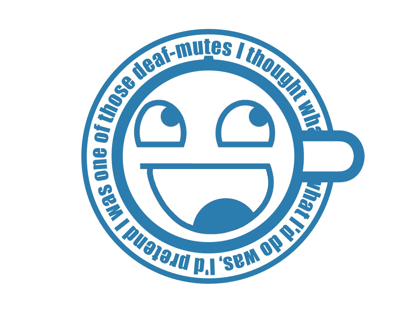 meme with text in circle