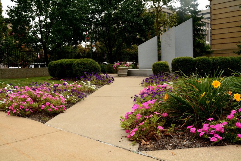 Memorial Garden with Flowers