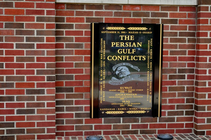 Memorial Plaque on Brick Wall